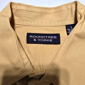 Roundtree & Yorke Tan Button-Up Shirt